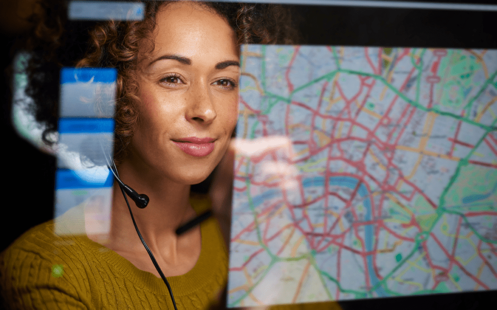 woman uses NICE Inform tools