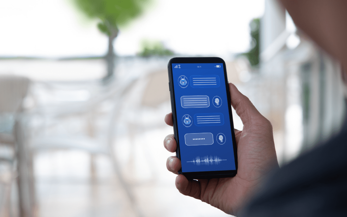 contact center smarter self-service option on mobile chat