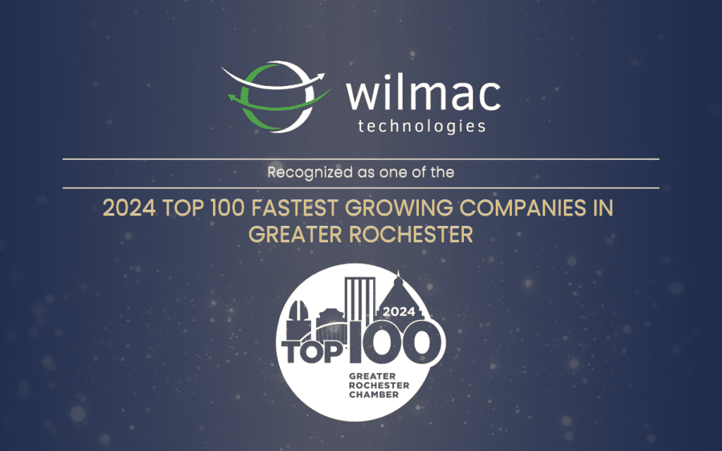 Wilmac Technologies recognized as one of the Top 100 fastest growing companies in Rochester New York.