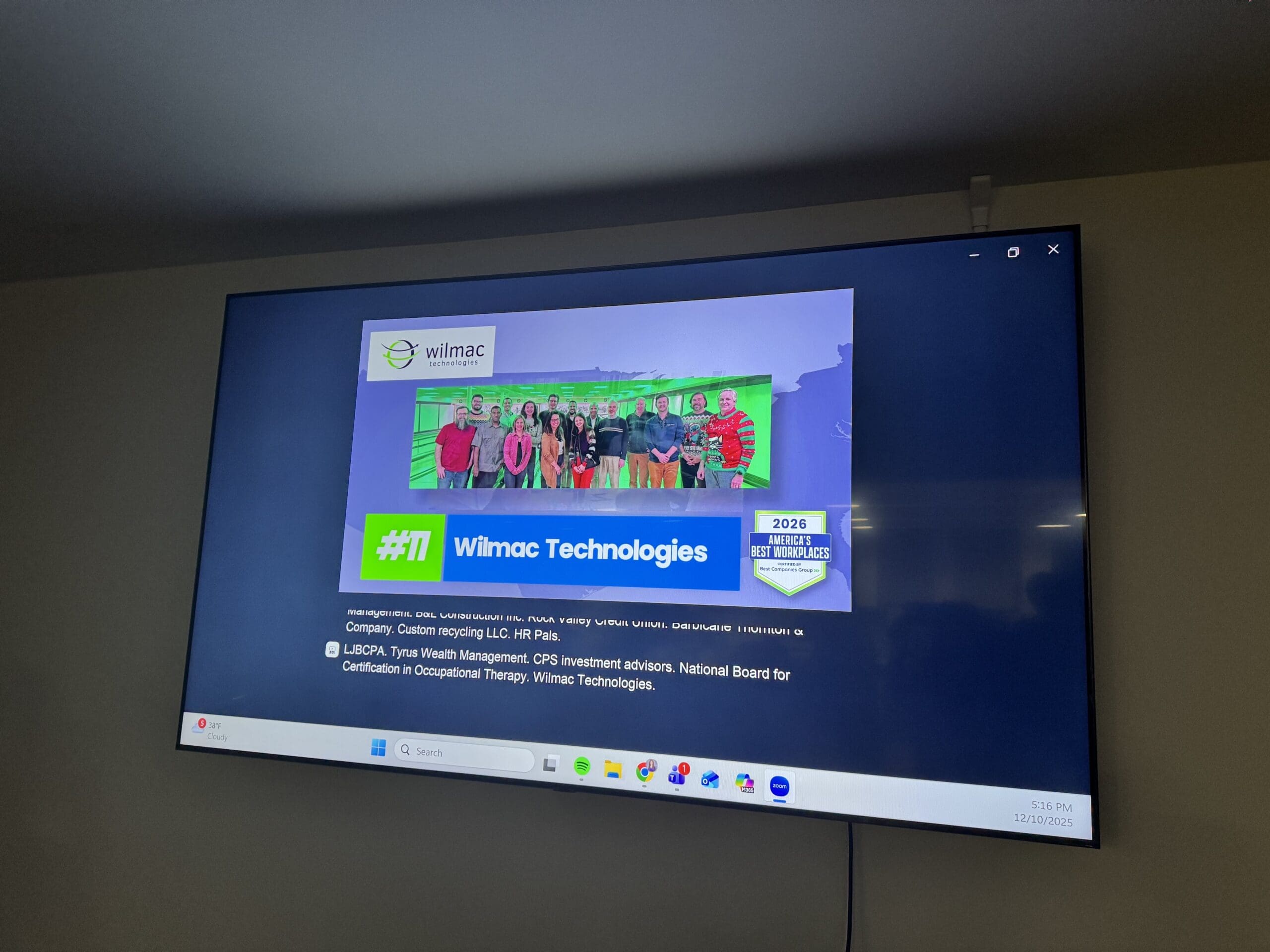 Wilmac Technologies Recognized as One of Best Companies Group’s America’s Best Workplaces for the Second Consecutive Year