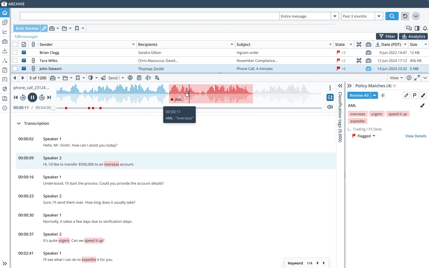 global relay user interface
